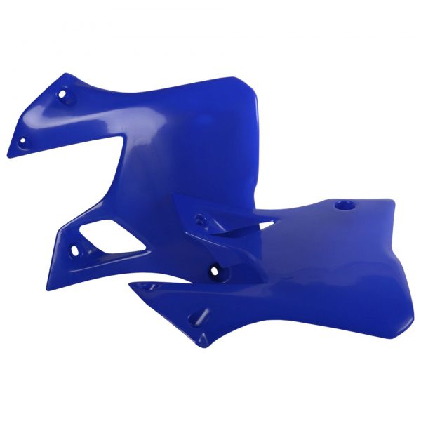 POLISPORT Spoiler (Paar) Kühlerverkleidung für YAMAHA YZ 125/250 96-01, blau