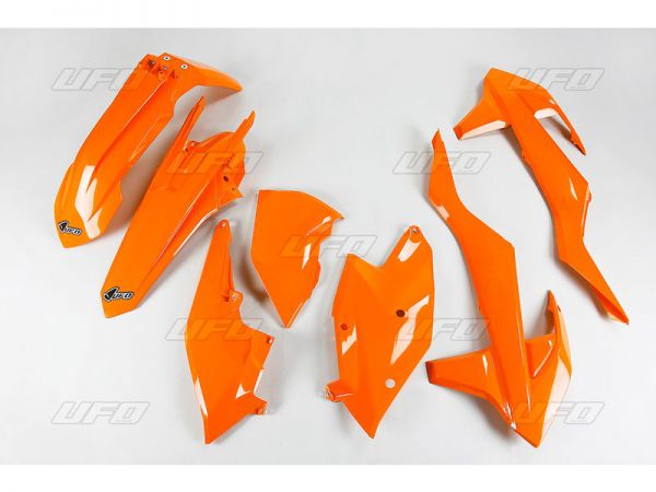 UFO Plastik-Kit ohne Lampenmaske für KTM 125-500 EXC 2017-2019, orange