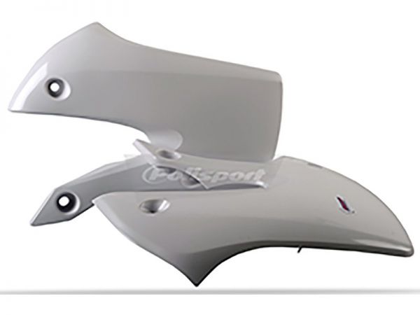 POLISPORT Spoiler (Paar) Kühlerverkleidung für KX 65 01- / RM 65 05-06, weiß