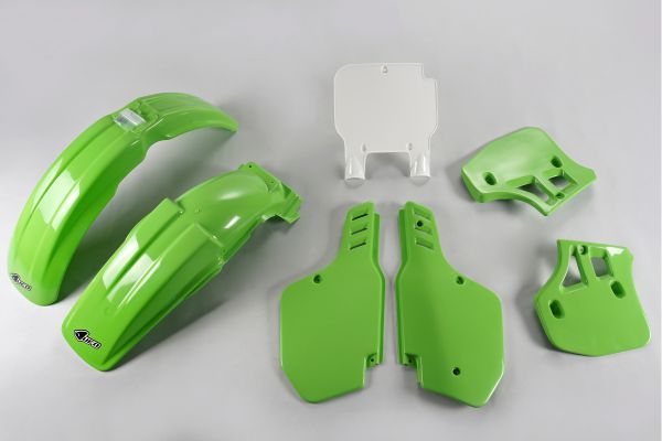 UFO Plastik-Kit für KAWASAKI KX 250 1989 / 500 1989-1992, OEM (original)