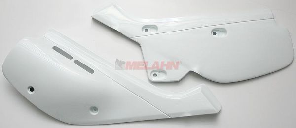 UFO Seitenteile (Paar) für HONDA XR 600 R 1988-2000, weiß