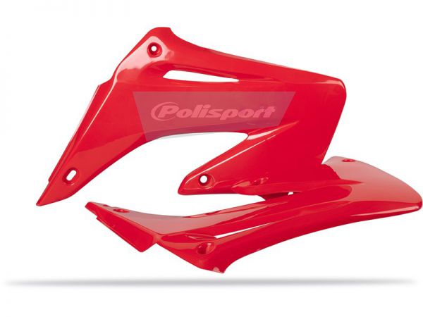 POLISPORT Spoiler (Paar) Kühlerverkleidung für Honda CR 125/250 2002-2007, rot