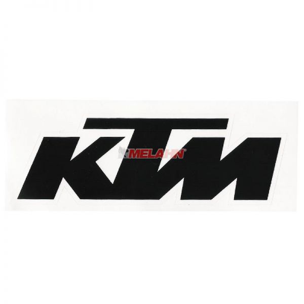 KTM Aufkleber 12x4cm, schwarz, Aufkleber