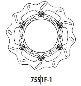 GOLDFREN Bremsscheibe vorne schwimmend 260mm für KTM SX/EXC 1991-