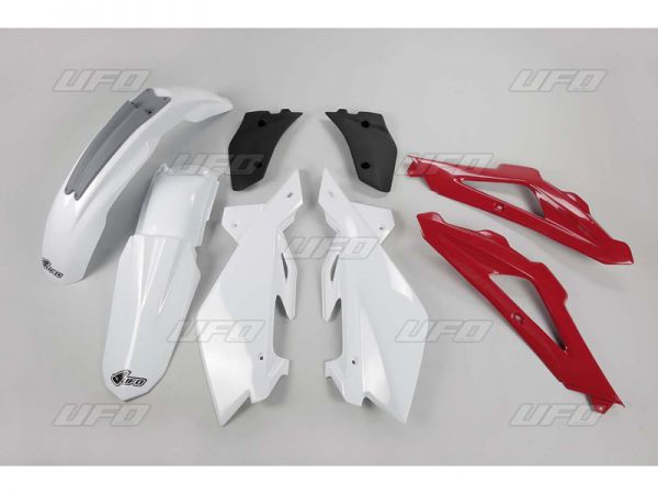 UFO Plastik-Kit für Husqvarna CR/WR 125/250 2007-2008, OEM weiß/rot