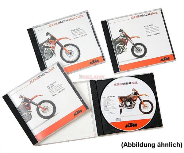 KTM Bediennungsanl. / Ersatzteil-Katalog auf CD: 400 LC4 Military 2004