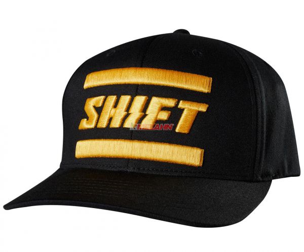 SHIFT Flex-Fit Cap: 3Lack Label, schwarz