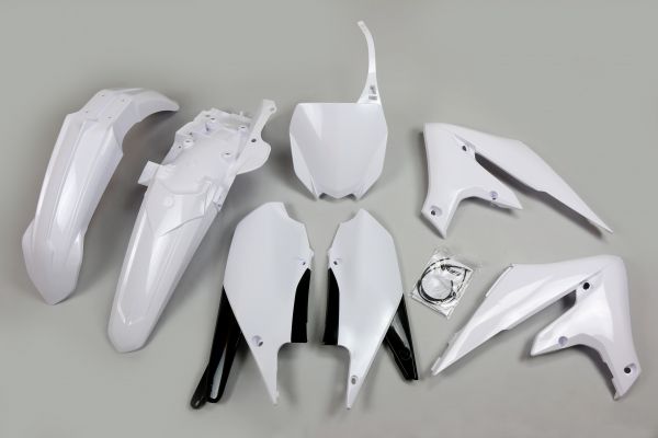 UFO Plastik-Kit für YAMAHA YZF 250 2019-2023 / 450 2018-2022, weiß