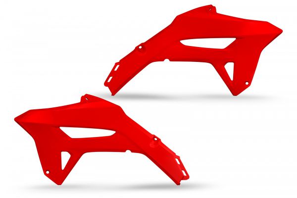 UFO Spoiler (Paar) Kühlerverkleidung für HONDA CRF 250 R/RX 2022- / 450 2021-, rot