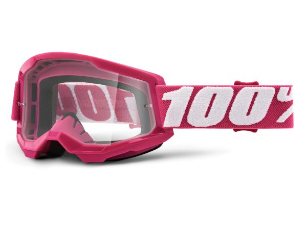 100% Brille: Strata 2 Fletcher, pink/weiß, klares Glas