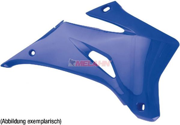 POLISPORT Spoiler (Paar) Kühlerverkleidung für YZ 125/250 02-14, weiß