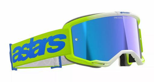 ALPINESTARS Brille: Vision 5 Blaze, neon-gelb/blau blau-verspiegelt