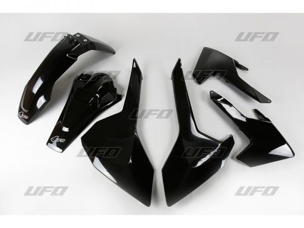 UFO Plastik-Kit für HUSQVARNA FE/TE 125-501 2017-2019, schwarz