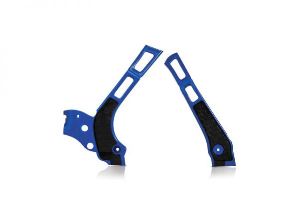 ACERBIS Rahmenschützer (Paar): X-Grip für Yamaha YZ 125/250 2006-, blau/schwarz