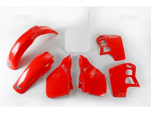 UFO Plastik-Kit für HONDA CR 500 1989-1990, original 1989 (rot-weiß)