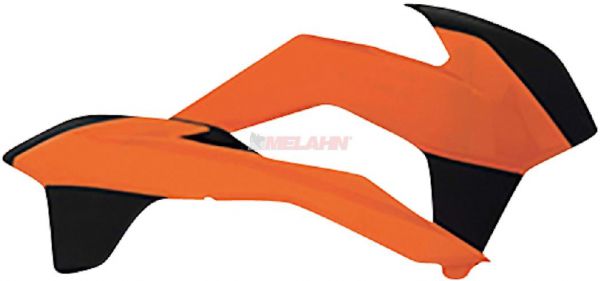 POLISPORT Spoiler (Paar) für KTM SX 16-18 / EXC 17-19, orange/schwarz