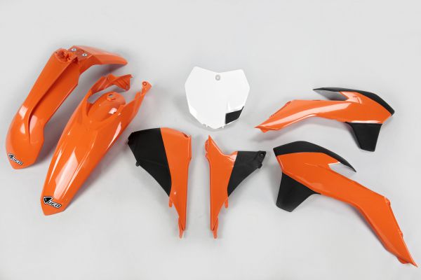 UFO Plastik-Kit für KTM 125-450 SX 2013-2015, OEM (original) 2013/2014