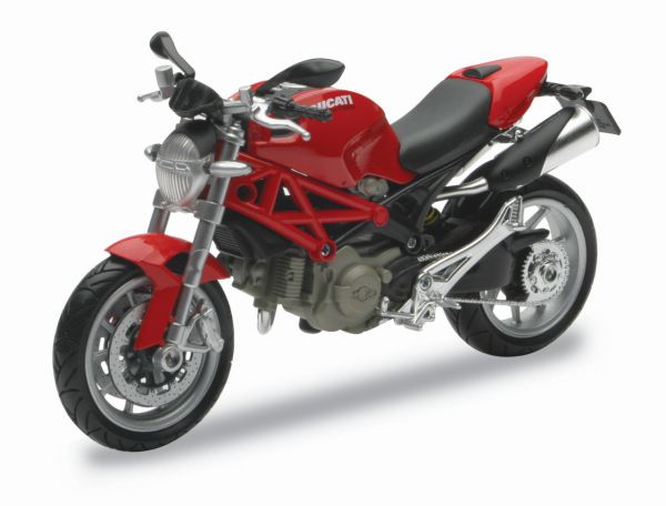 NEW RAY Mini Modell 1:12 Ducati Monster 1100, rot