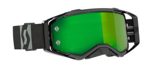 SCOTT Prospect Goggle Motocross MTB MX Enduro Cross Brille schwarz/weiß, grün verspiegelt