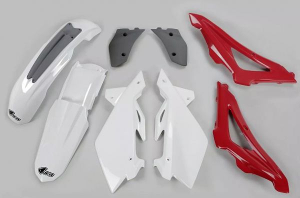 UFO Plastik-Kit für Husqvarna CR/WR 125/250 2006, OEM weiß/rot