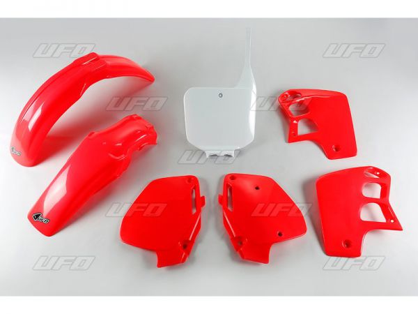 UFO Plastik-Kit für HONDA CR 500 1991-1994, original 92-94 (rot/weiß)