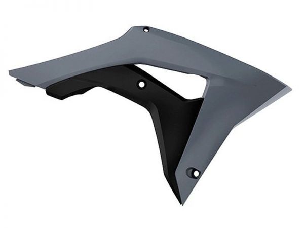 POLISPORT Spoiler (Paar) Kühlerverkleidung für Honda CRF 250 18-21 / 450 17-20, grau