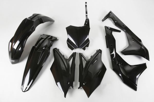 UFO Plastik-Kit für KAWASAKI KXF 250 2017, schwarz