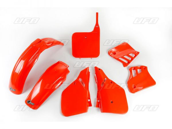 UFO Plastik-Kit für HONDA CR 125 1987-1988, original 1987 (orangerot)