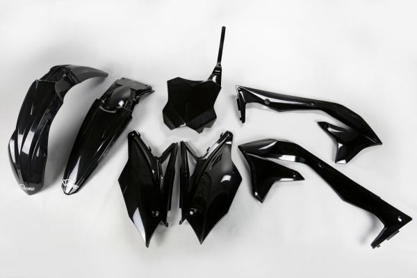 UFO Plastik-Kit für KAWASAKI KXF 450 2016-2017, schwarz