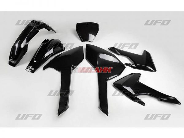 UFO Plastik-Kit für HUSQVARNA FC/FS/TC 2016-2018 (außer TC 250 16), schwarz