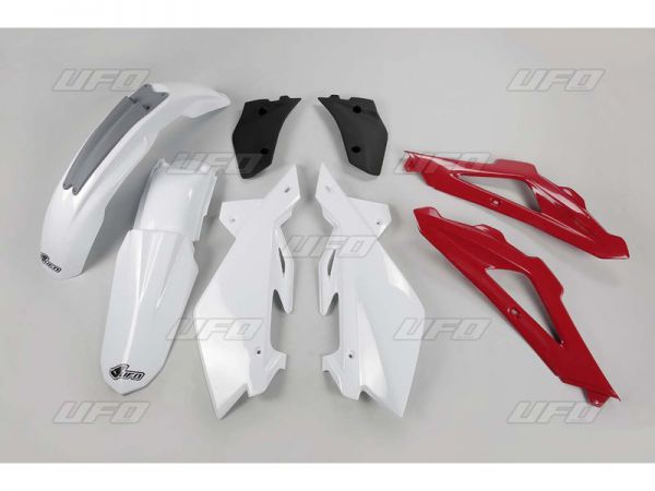 UFO Plastik-Kit für Husqvarna CR/WR 250 2009-2013, OEM weiß/rot