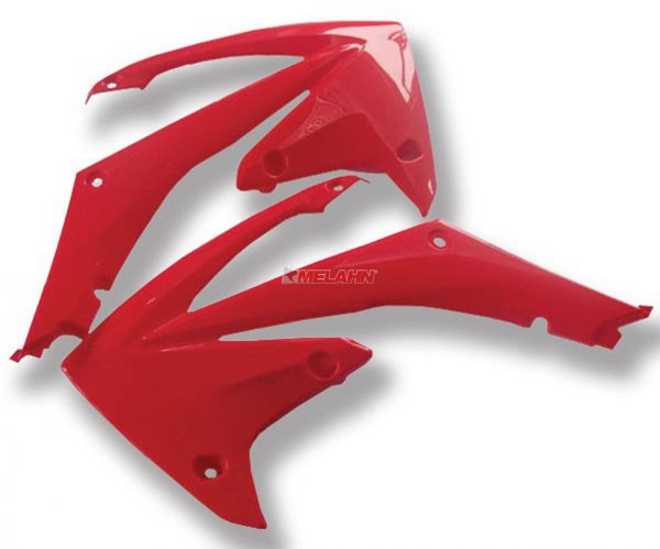 POLISPORT Spoiler (Paar) Kühlerverkleidung für Honda CRF 250 2004-2009, rot