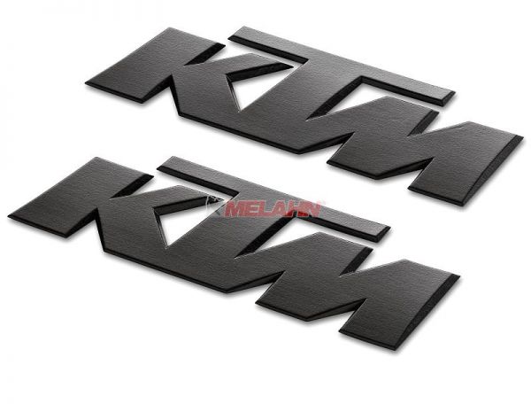 KTM 3D-Aufkleber (9x3cm), schwarz, 2 Stück, Aufkleber, sonstiges, Accessoires