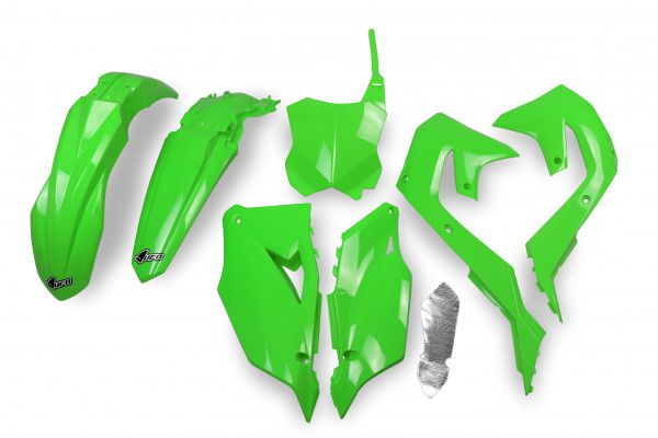 UFO Plastik-Kit für KAWASAKI KXF 250 2021-2024 / 450 2019-2023, OEM (original) 2021-2023