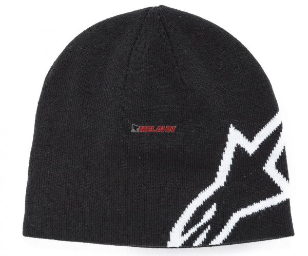 ALPINESTARS Beanie: Corp Shift, schwarz/weiß