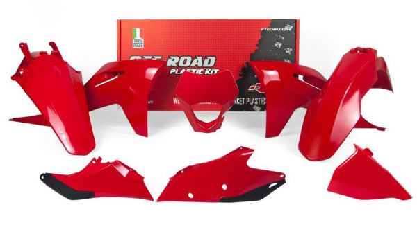 R-TECH Plastik-Kit für GasGas EC/EC-F 250-350 2021-2023, 6-teilig, rot