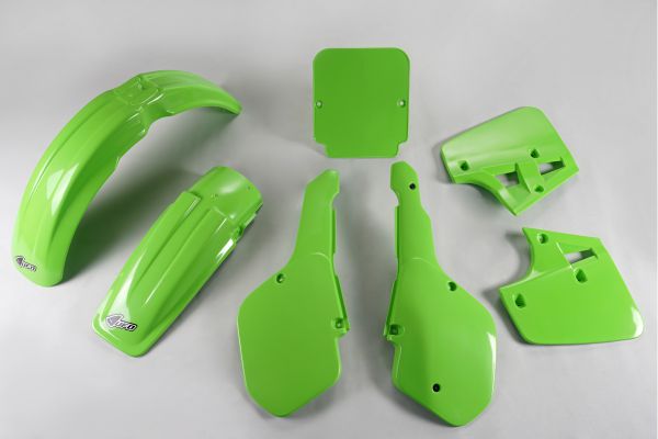 UFO Plastik-Kit für KAWASAKI KX 250/500 1987, grün