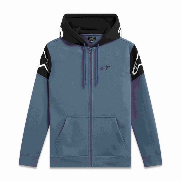 ALPINESTARS Zip-Hoody: Velocity, hellblau/schwarz