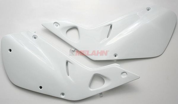 UFO Seitenteile (Paar) für HONDA CR 125 98-99 / CR 250 97-99, weiß