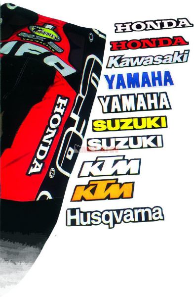 UFO Logo zum Aufnähen: HUSQVARNA, weiß