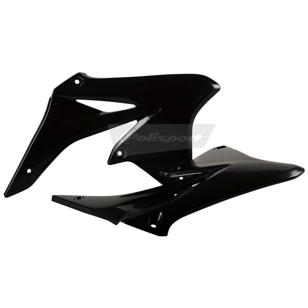 POLISPORT Spoiler (Paar) Kühlerverkleidung RMZ 250 10-18, schwarz