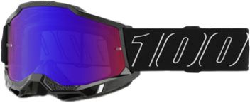 100% Brille: Accuri 2 Blackline, schwarz, blau/rot-verspiegelt